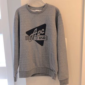 NWOT APC mens crew neck sweatshirt